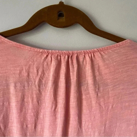 Lucky Brand | Distressed Puff Sleeve Embroidered Top - Picture 5 of 12